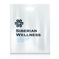 Pungă de plastic cu logotipul Companiei Siberian Wellness